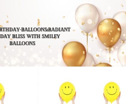 Birthday Smiley Balloons