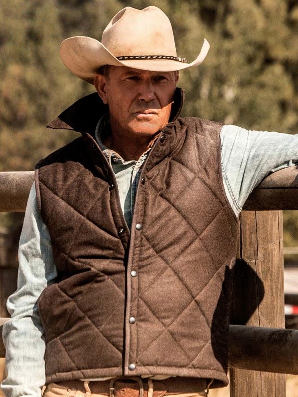 Yellowstone-John-Dutton-Brown-Quilted-Vest