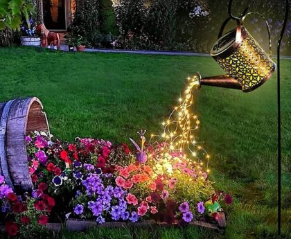 Enchanted Solar Watering Can with Lights: A Reelush Innovation