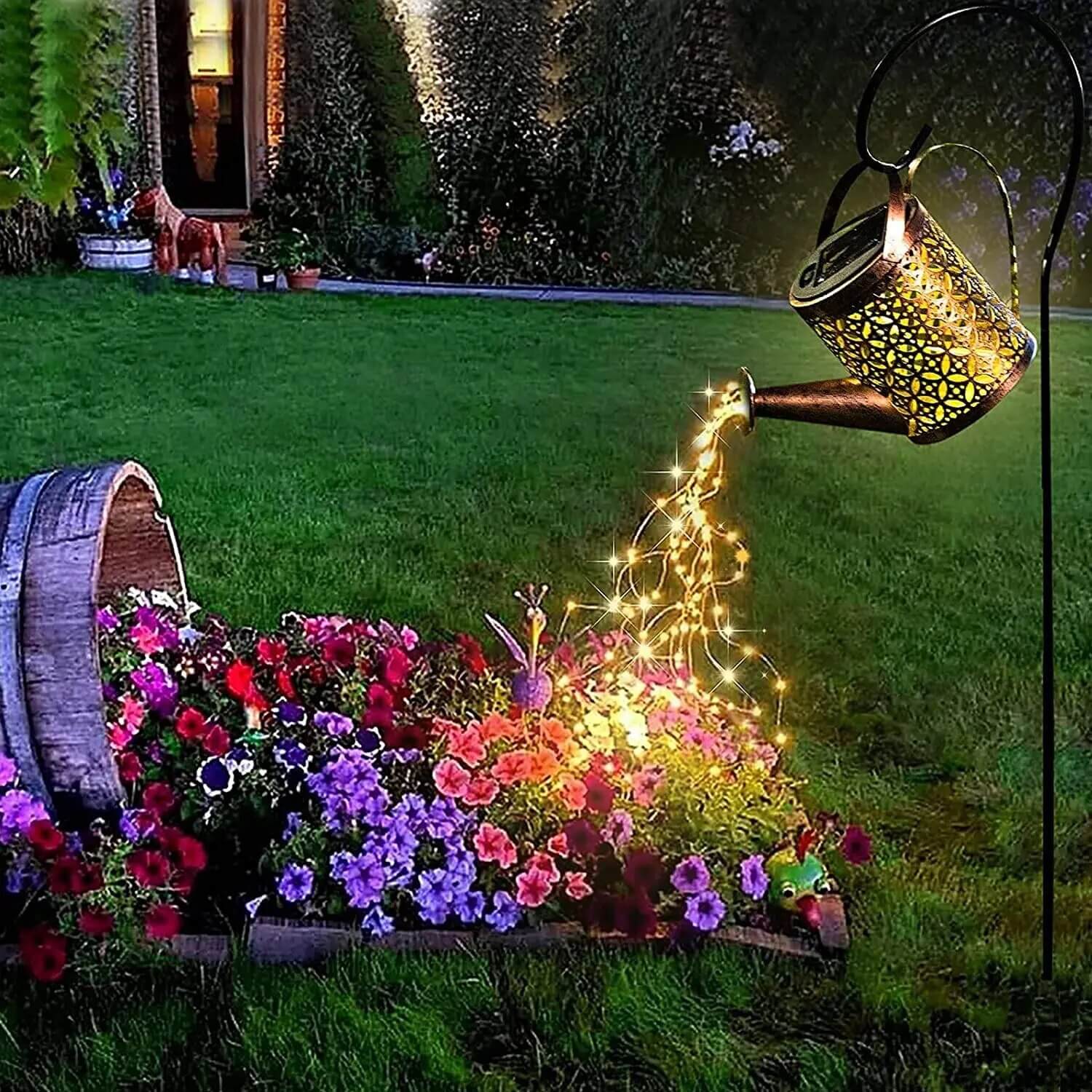 Enchanted Solar Watering Can with Lights: A Reelush Innovation