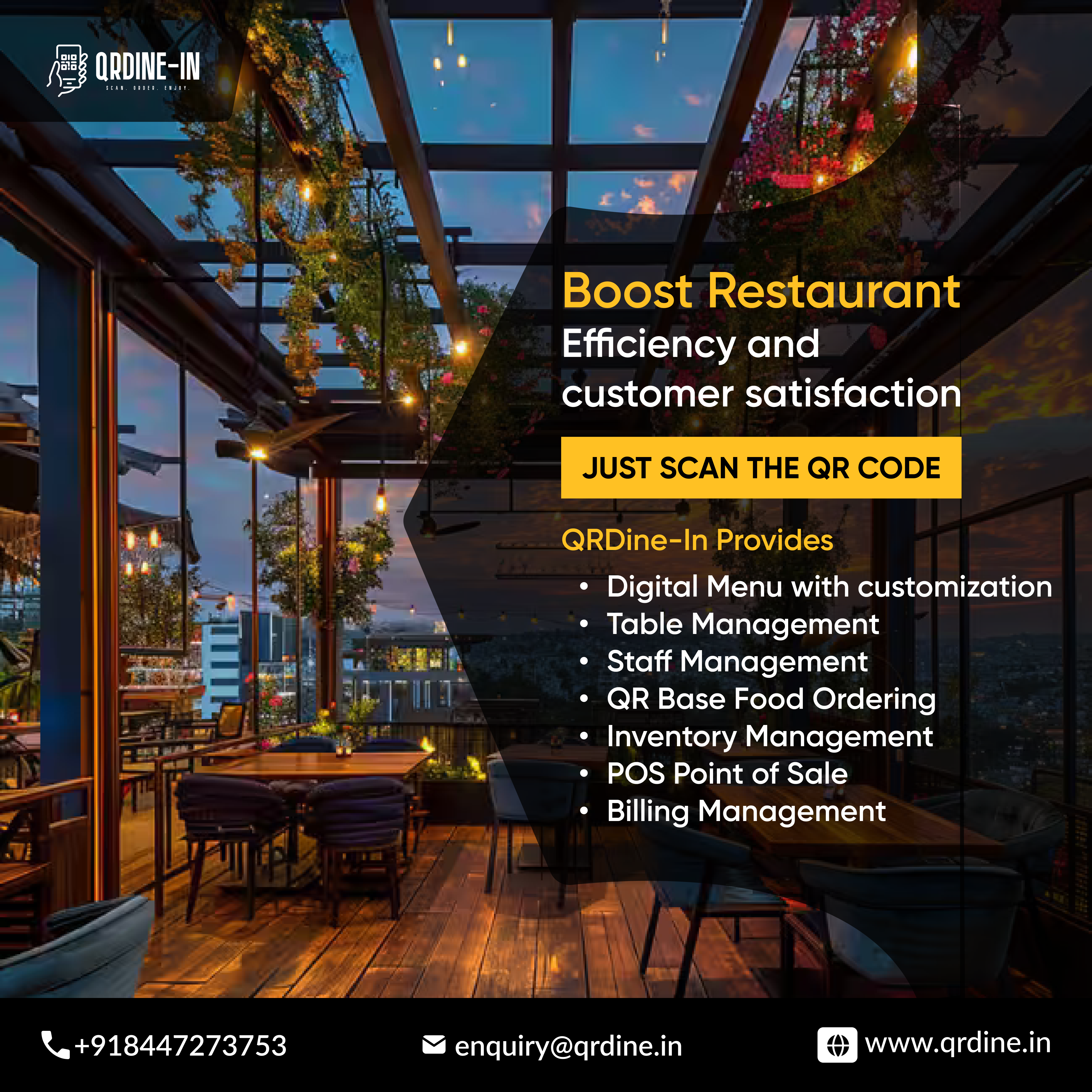 A Complete Restaurant Management Software System — QRDine-In