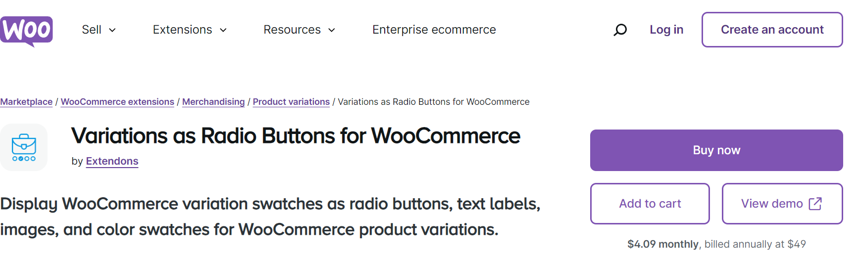 variation swatches for woocommerce