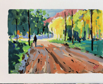 gouache painting