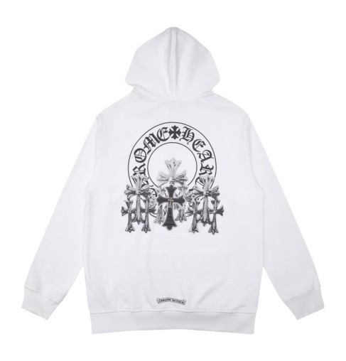 Chrome Hearts Hoodie Multiple Cross White