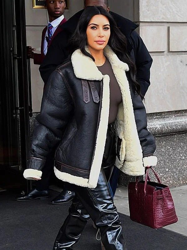 Kim Kardashian Leather Jacket